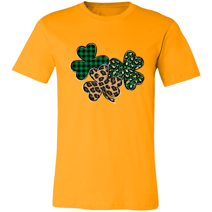Shamrocks Plaid and Leopard T-Shirt