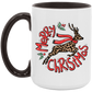 Merry Christmas Reigndeer Leopard 15 oz Coffee Mug