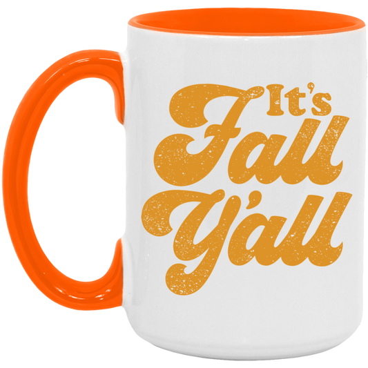 It's Fall Y'all Old Text Mug