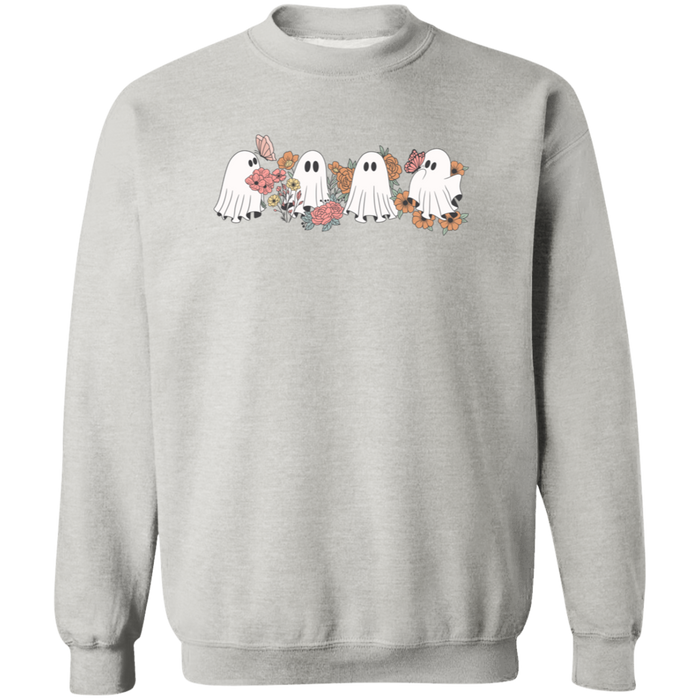 Four Ghosts and Flowers Sweatshirt