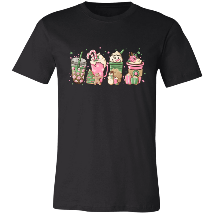 Pink Christmas Drinks T-Shirt