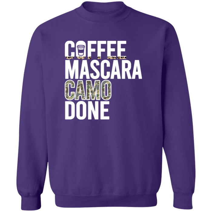 Coffee Mascara Camo Done Sweatshirt