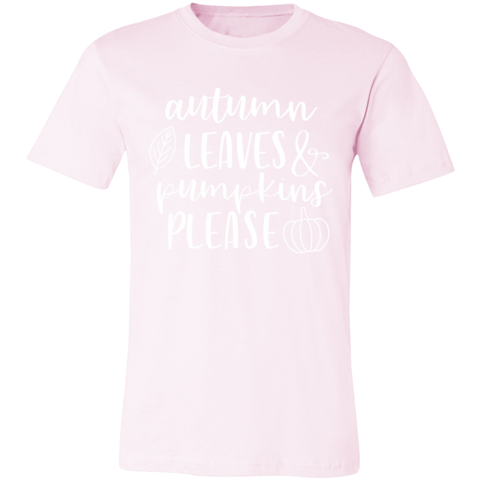 Autumn Leaves and Pumpkins Please T-Shirt