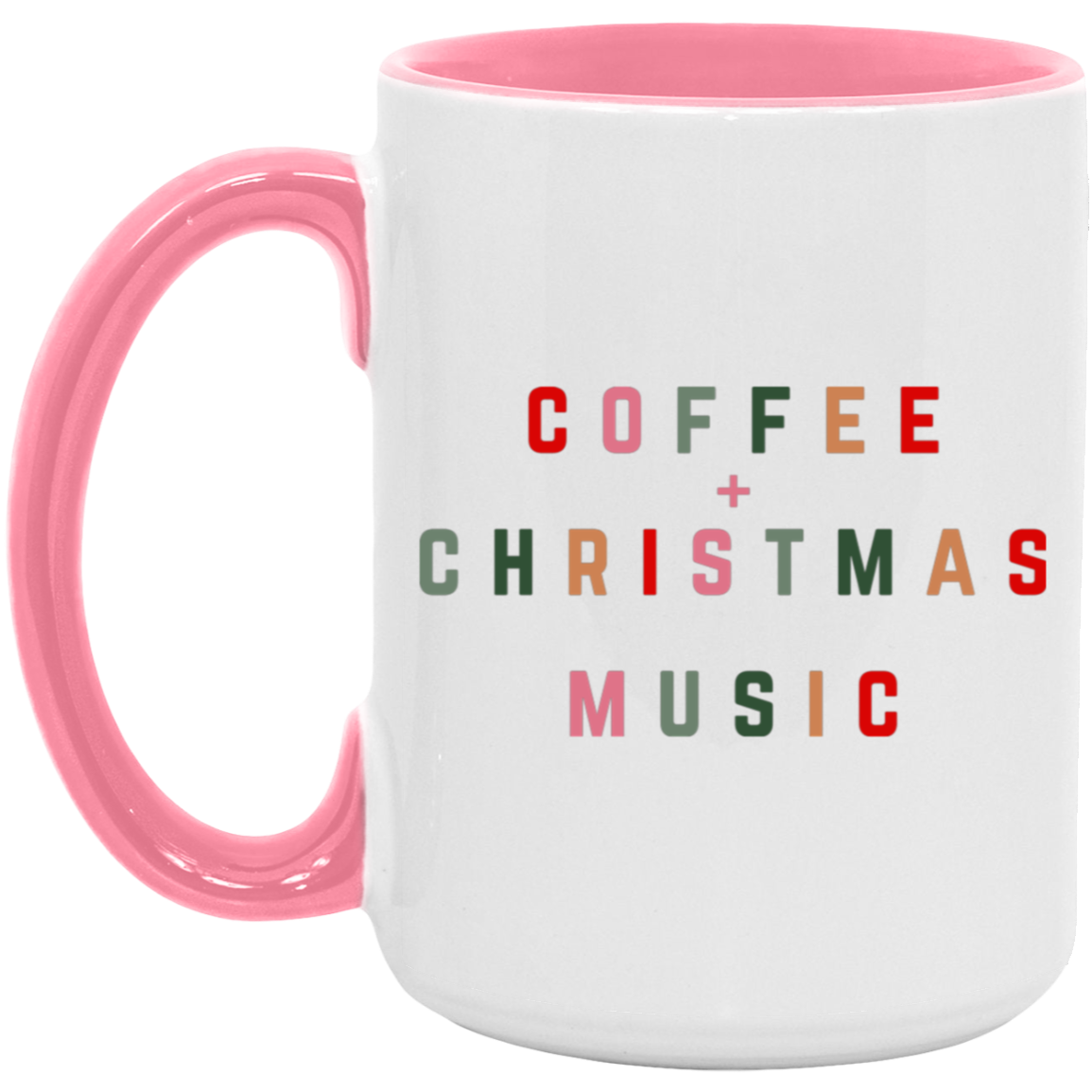 Coffe + Christmas Music 15 oz Coffee Mug