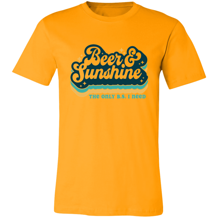 Beer and Sunshine The Only B.S. I Need T-Shirt