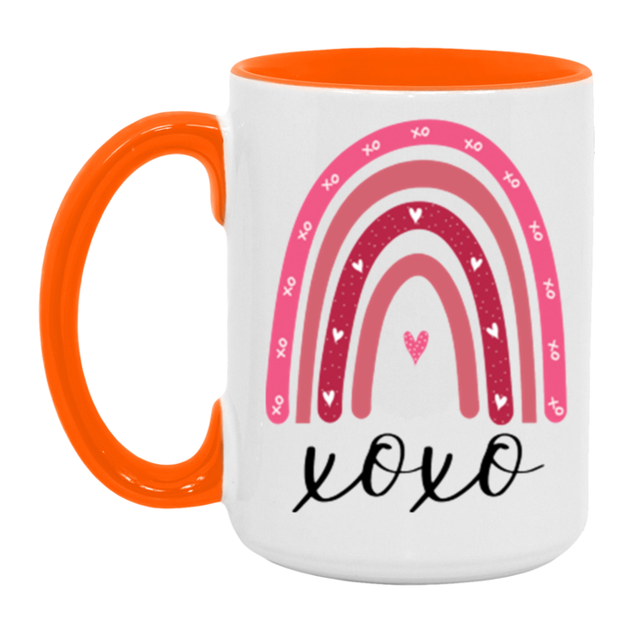 XOXO Valentine Rainbow Mug