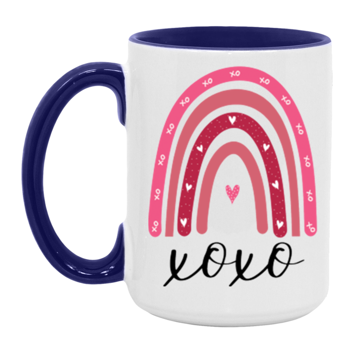 XOXO Valentine Rainbow Mug