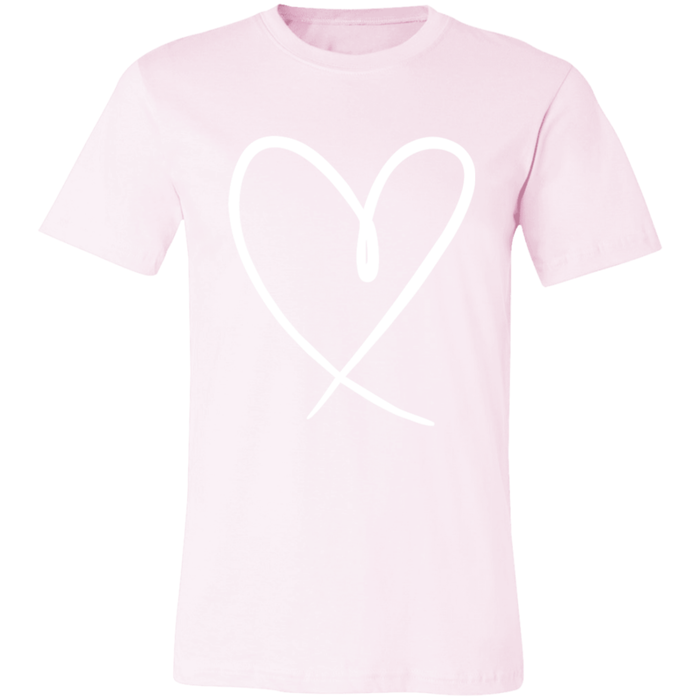 Heart Outline Matching Mama & Mini T-Shirt Set (Pink)