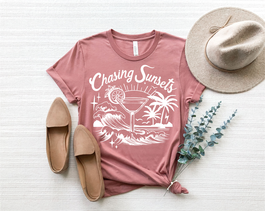 Chasing Sunsets Cocktail T-Shirt