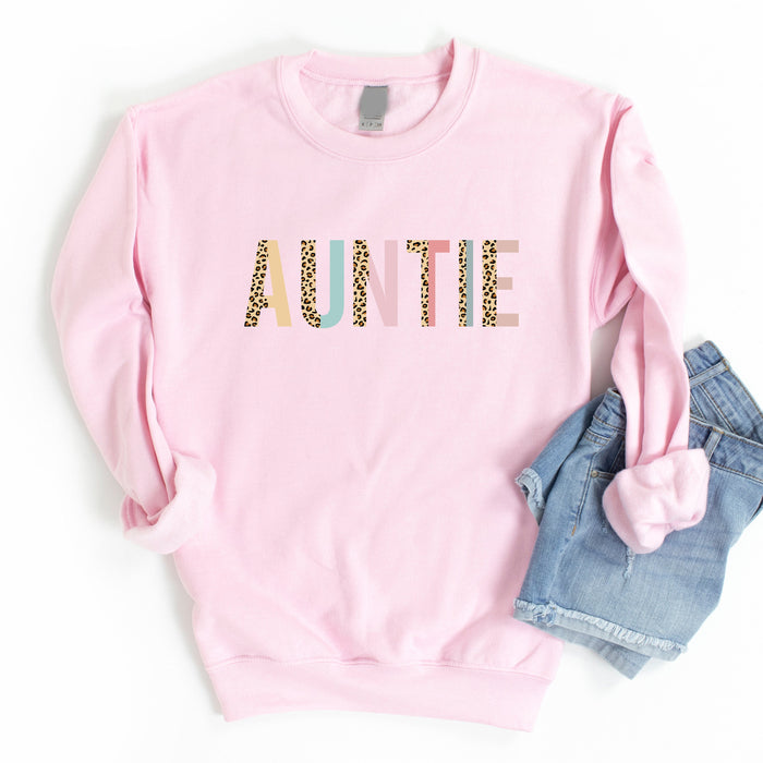 Auntie Pastel Color Block Sweatshirt