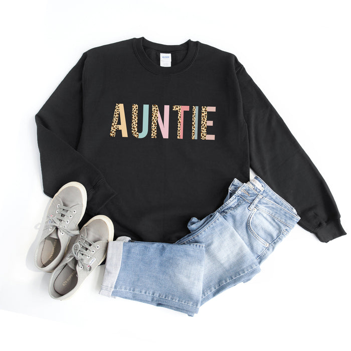 Auntie Pastel Color Block Sweatshirt