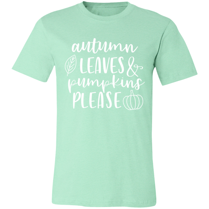 Autumn Leaves and Pumpkins Please T-Shirt