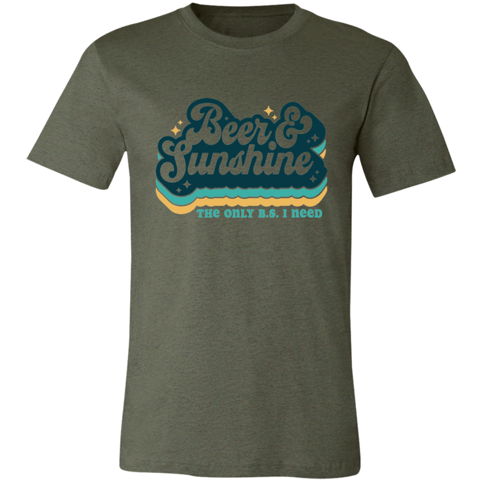 Beer and Sunshine The Only B.S. I Need T-Shirt