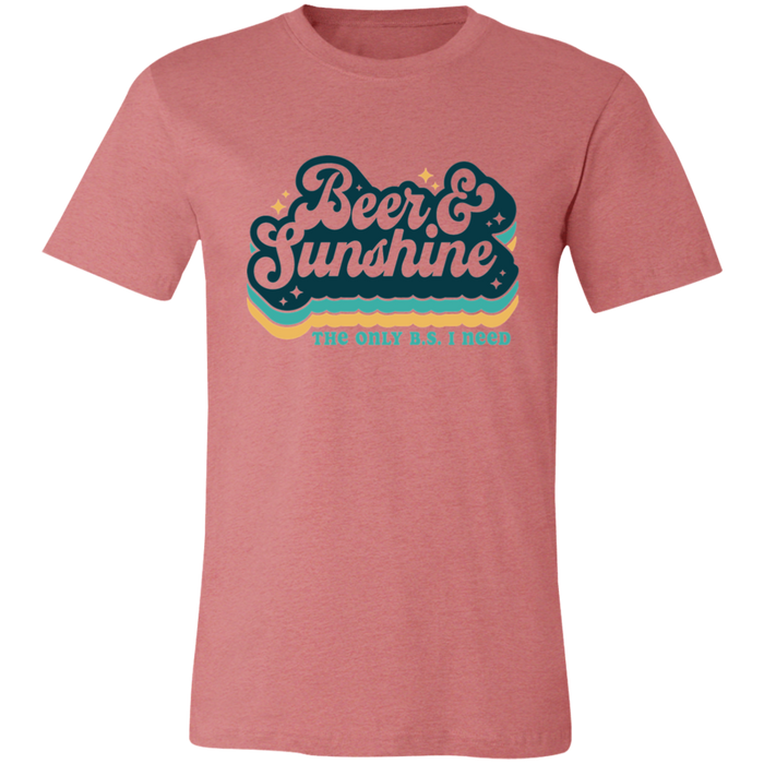 Beer and Sunshine The Only B.S. I Need T-Shirt