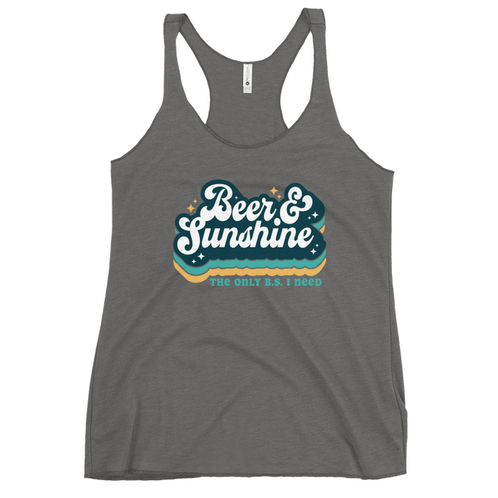 Beer and Sunshine The Only B.S. I Need Tank Top