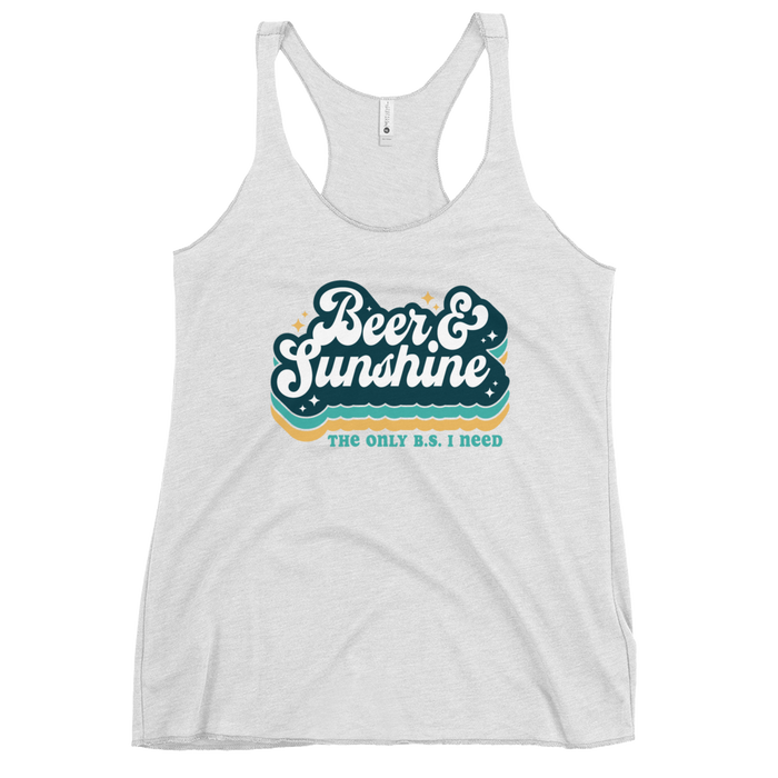 Beer and Sunshine The Only B.S. I Need Tank Top