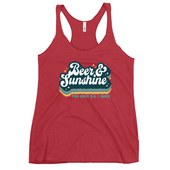 Beer and Sunshine The Only B.S. I Need Tank Top