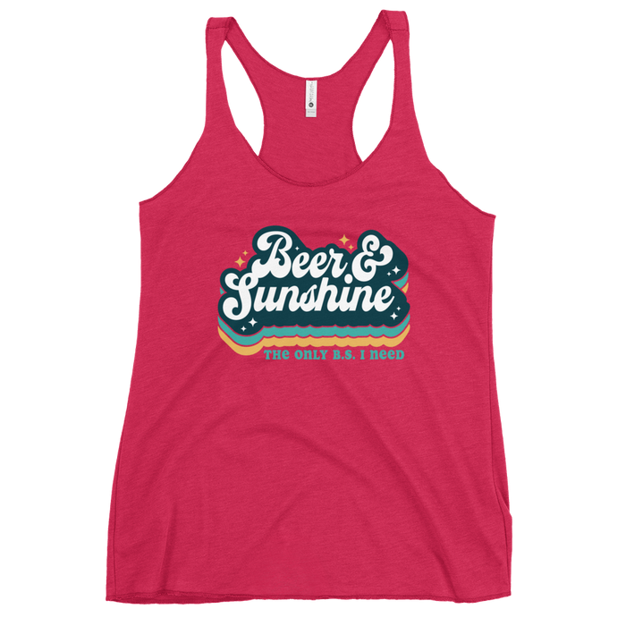 Beer and Sunshine The Only B.S. I Need Tank Top