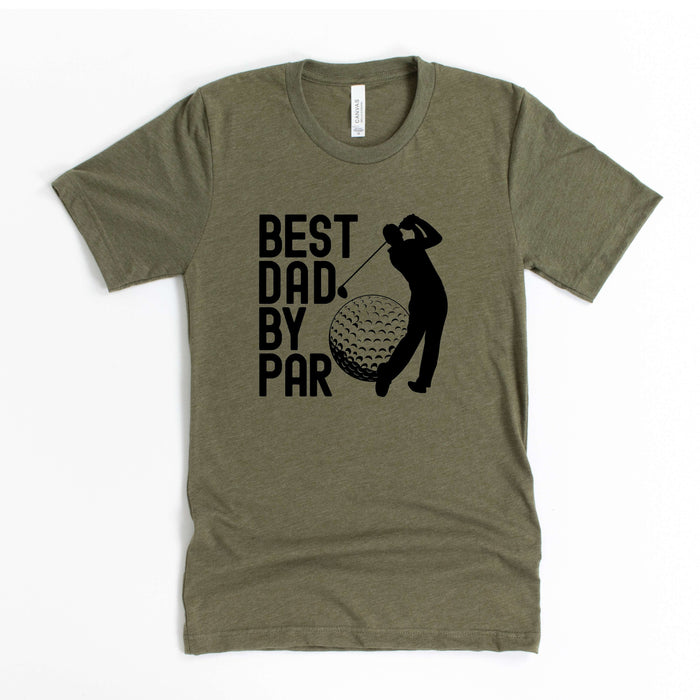 Best Dad By Par Golf Dad T-Shirt