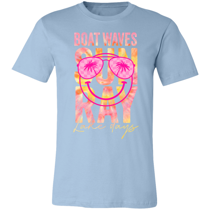 Boat Waves Sun Ray Lake Days T-Shirt