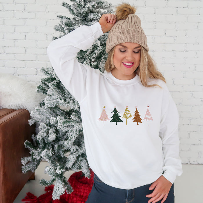 Boho Trees Crewneck Sweatshirt