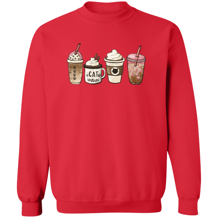 Cat Mom Coffee Lover Sweatshirt