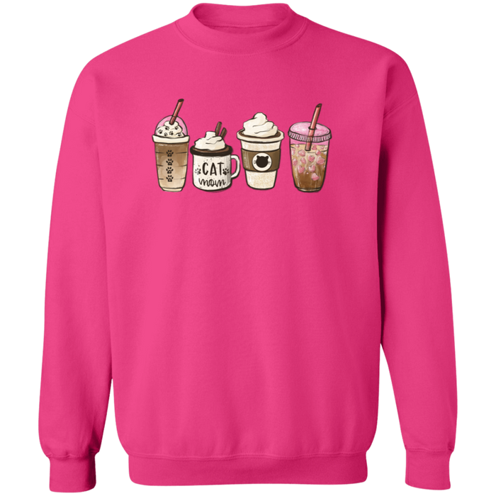 Cat Mom Coffee Lover Sweatshirt