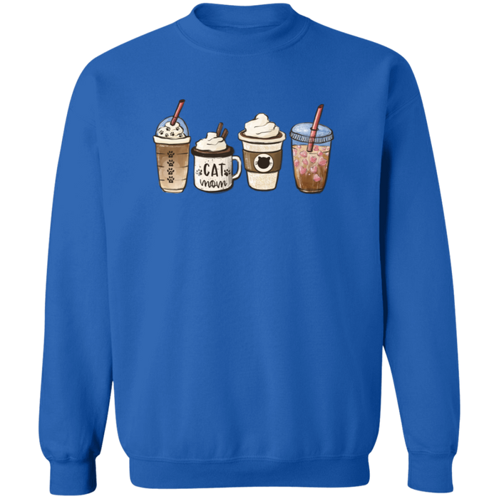 Cat Mom Coffee Lover Sweatshirt