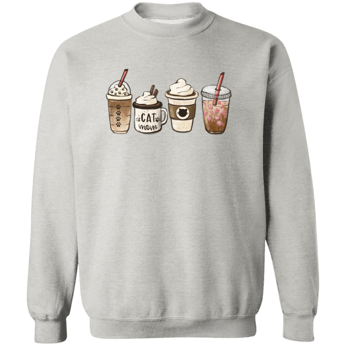 Cat Mom Coffee Lover Sweatshirt