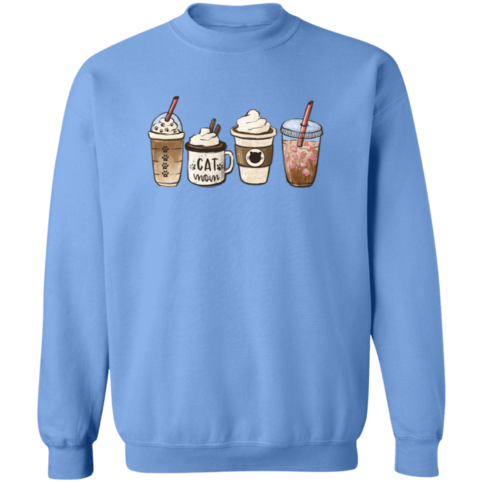 Cat Mom Coffee Lover Sweatshirt