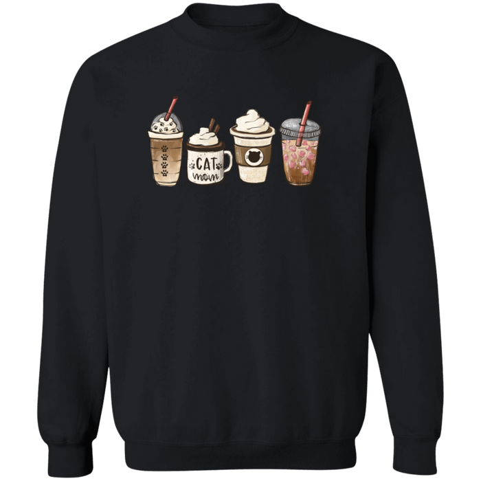 Cat Mom Coffee Lover Sweatshirt