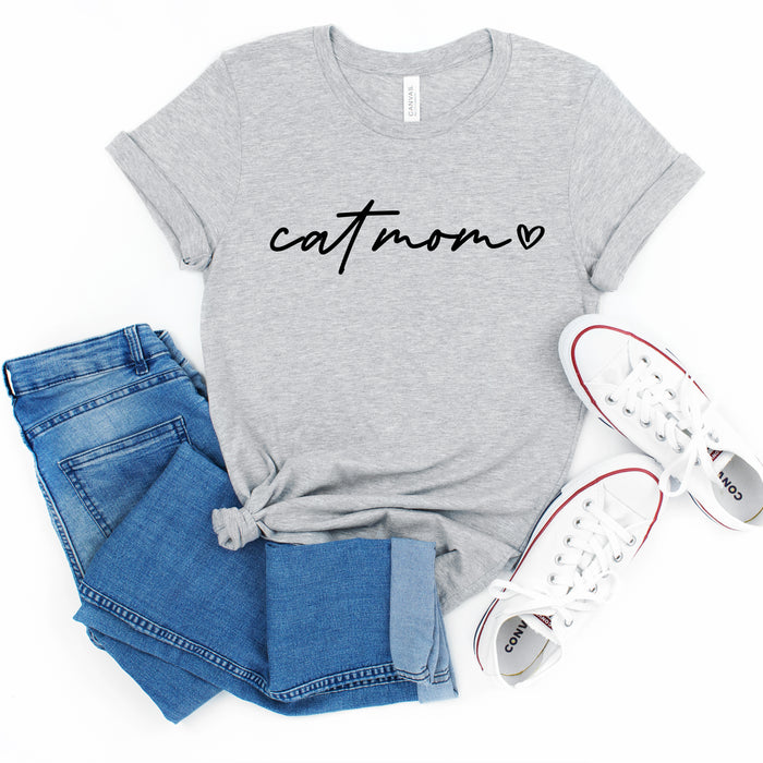 Cat Mom Script Shirt