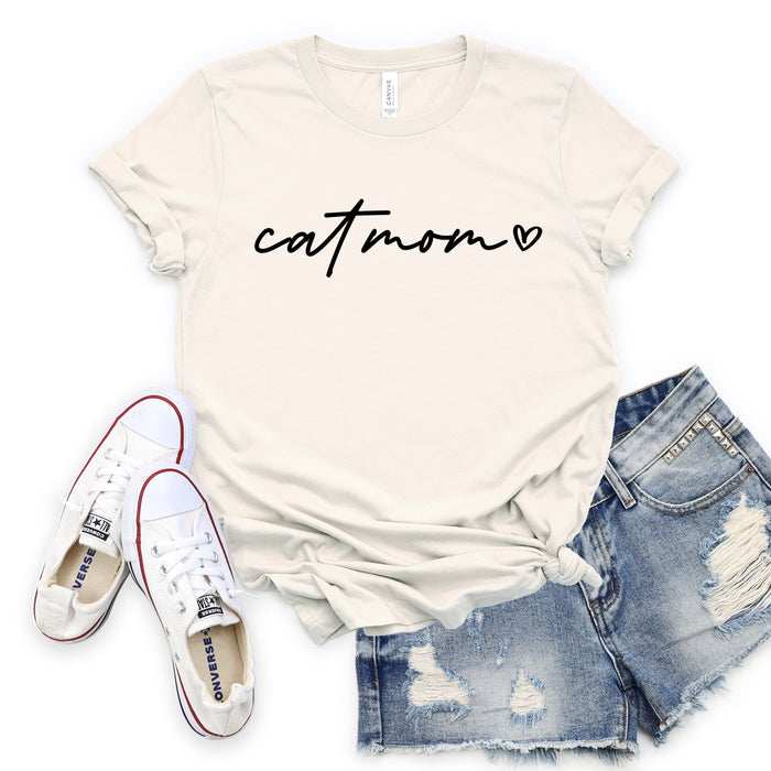 Cat Mom Script Shirt