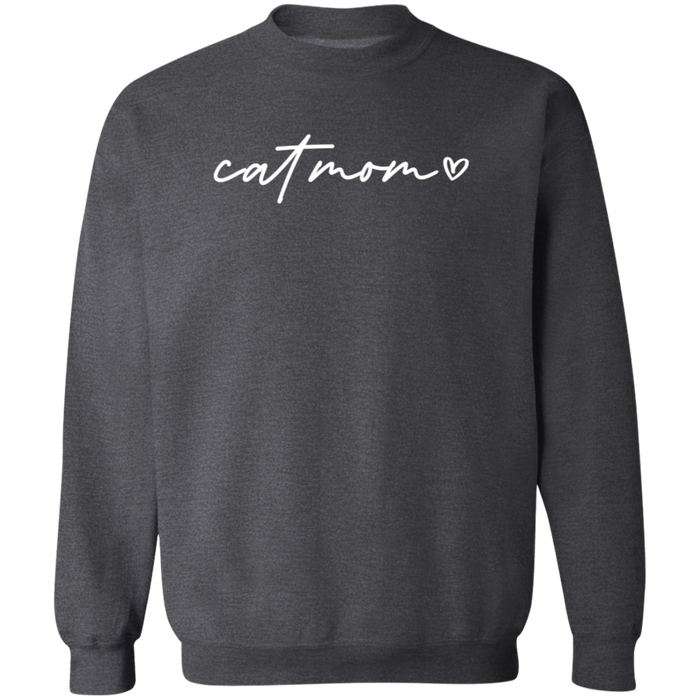 Cat Mom Script Sweatshirt