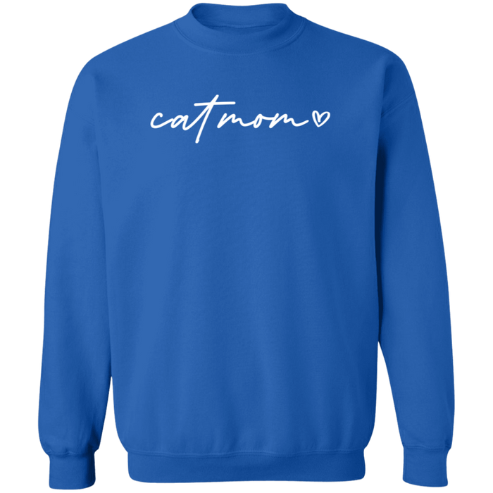Cat Mom Script Sweatshirt
