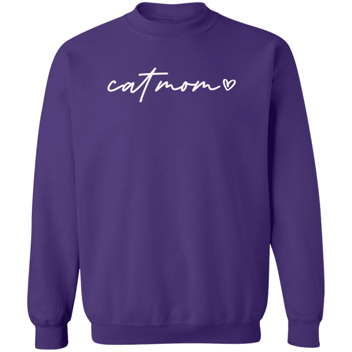 Cat Mom Script Sweatshirt