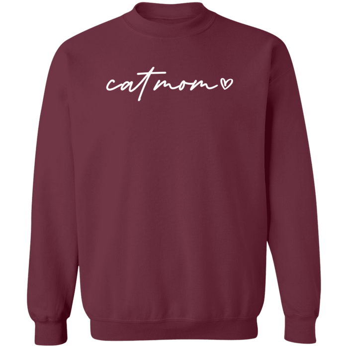 Cat Mom Script Sweatshirt