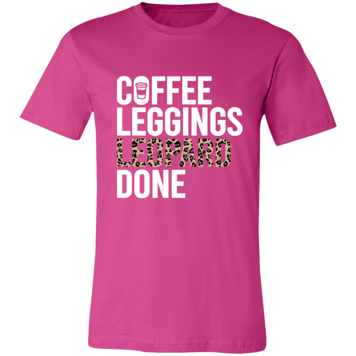 Coffee Leopard Leggings Done T-Shirt