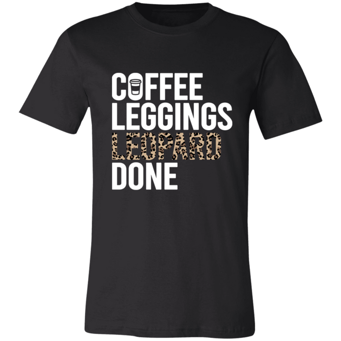 Coffee Leopard Leggings Done T-Shirt