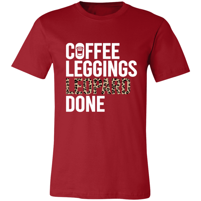 Coffee Leopard Leggings Done T-Shirt