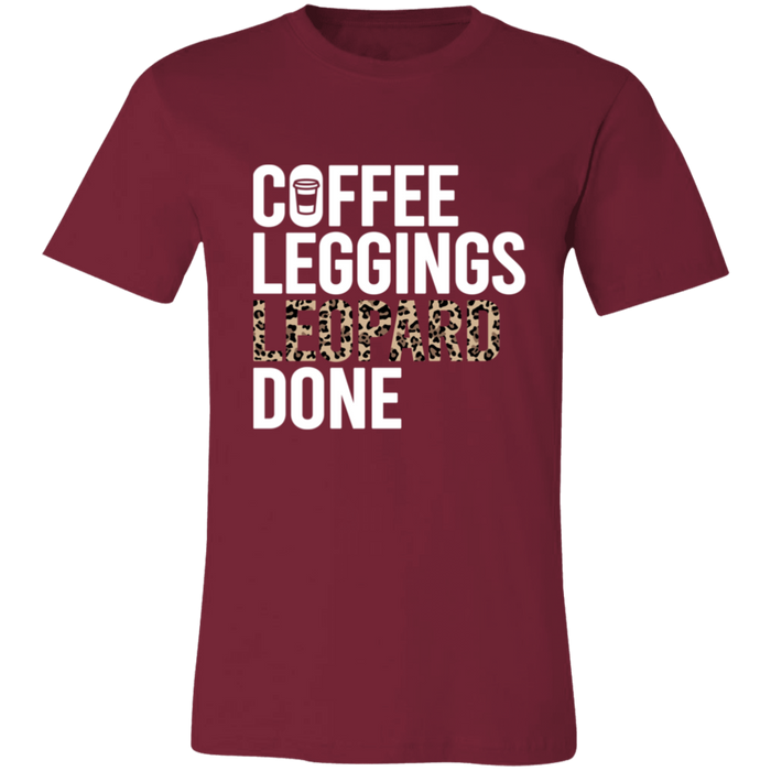 Coffee Leopard Leggings Done T-Shirt