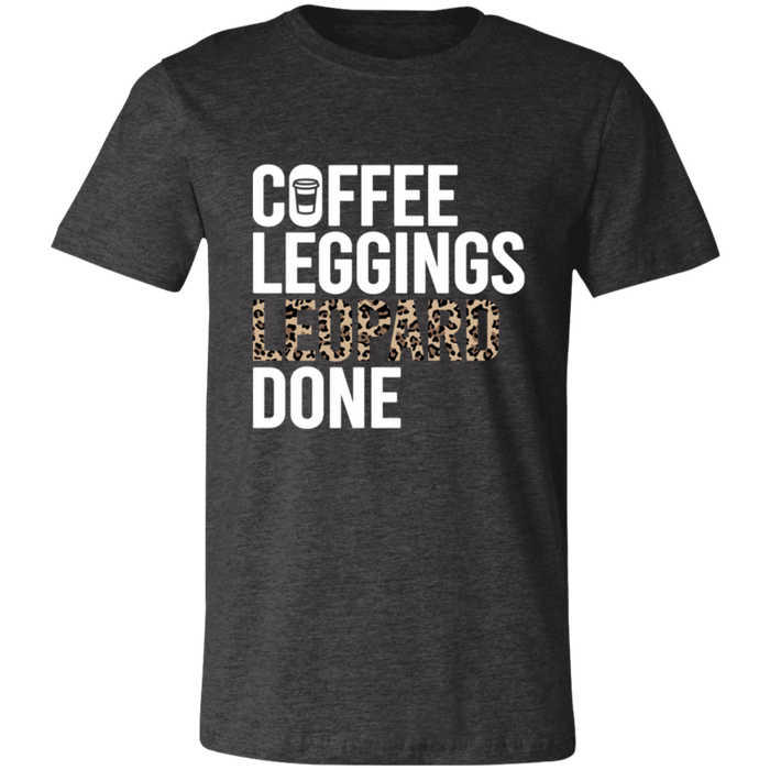 Coffee Leopard Leggings Done T-Shirt