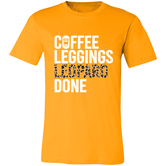 Coffee Leopard Leggings Done T-Shirt