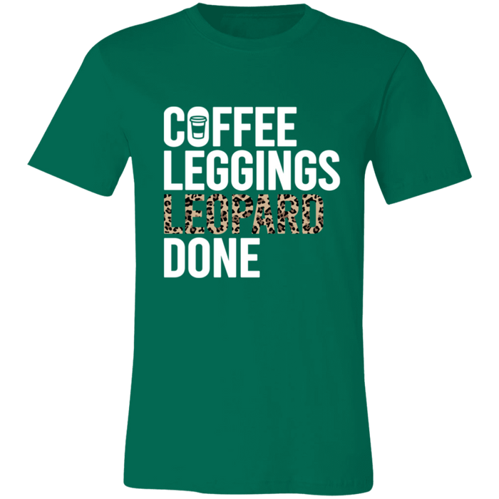 Coffee Leopard Leggings Done T-Shirt