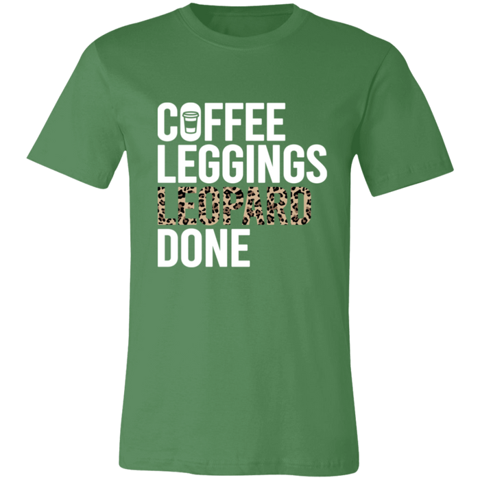 Coffee Leopard Leggings Done T-Shirt
