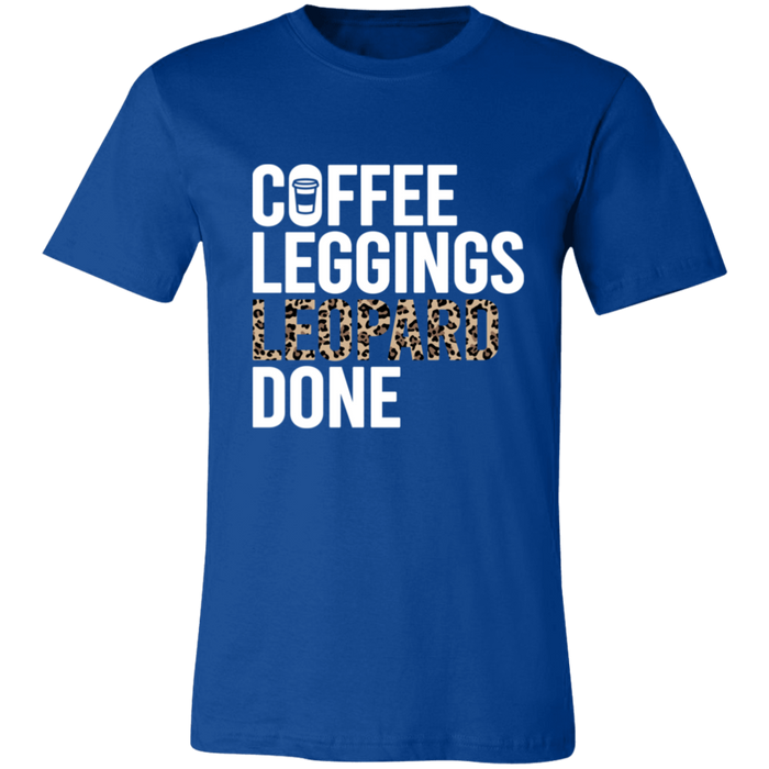 Coffee Leopard Leggings Done T-Shirt