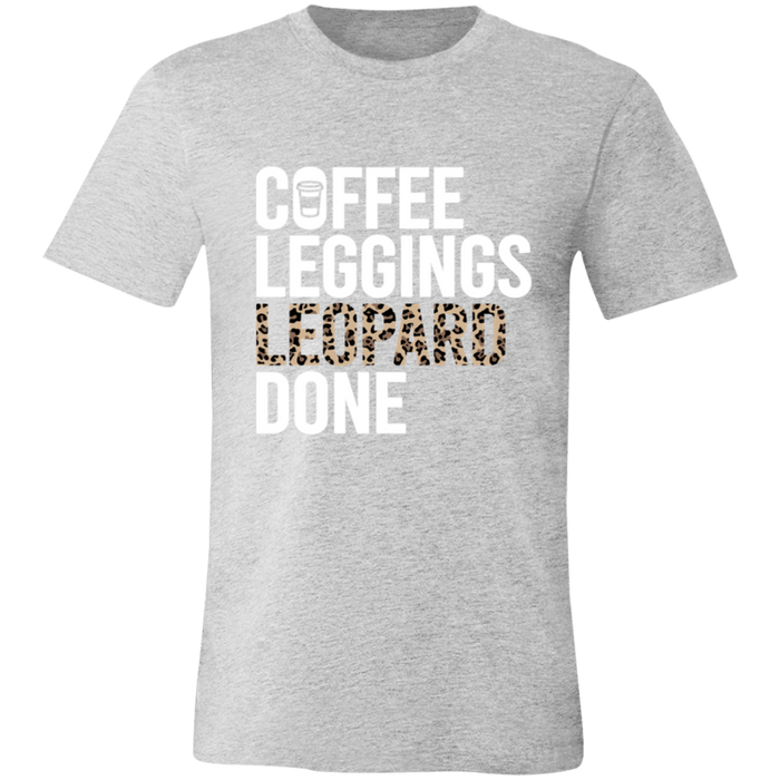 Coffee Leopard Leggings Done T-Shirt