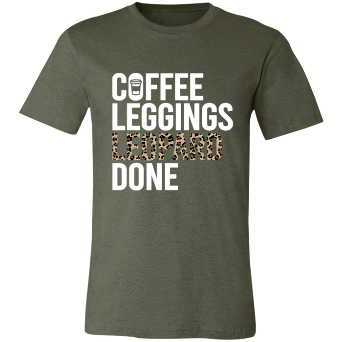 Coffee Leopard Leggings Done T-Shirt