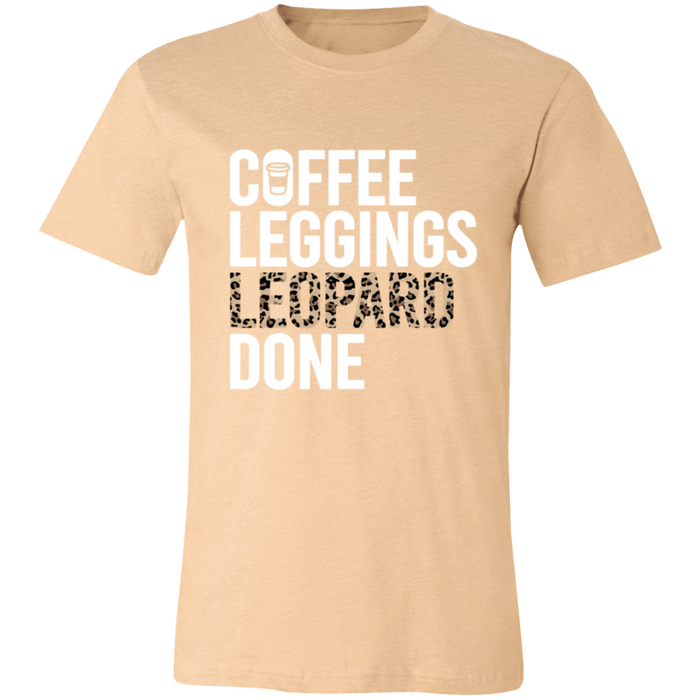 Coffee Leopard Leggings Done T-Shirt
