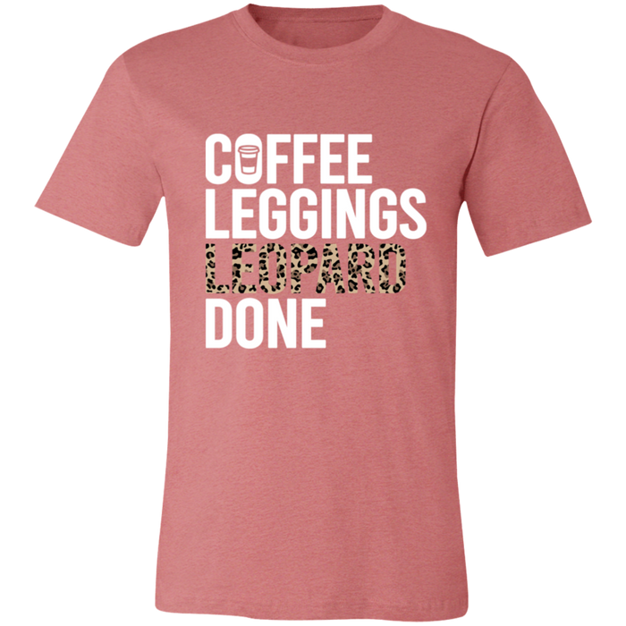 Coffee Leopard Leggings Done T-Shirt